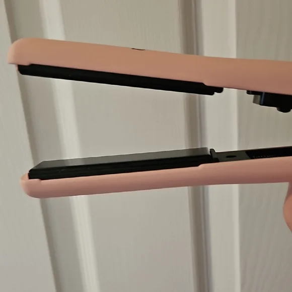 L'ange One Pass Hair Aplatir Ceramic 1" Flat Iron Pink blush color - Picture 11 of 14